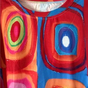 Colorful Abstract Patterned Top